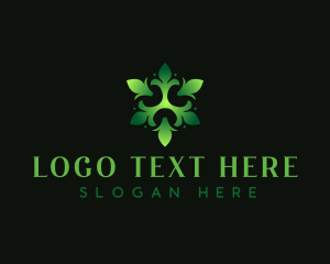 Organic Eco Leaf Logo