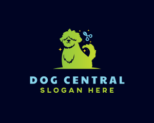 Pet Grooming Dog logo design