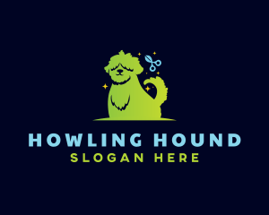 Pet Grooming Dog logo design