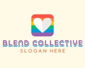 Colorful Heart Pride logo