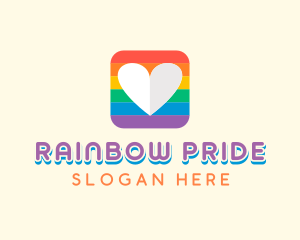 Rainbow Heart Pride logo