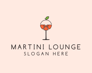 Orange Cocktail Drink  logo design