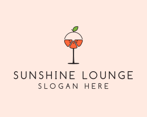 Orange Cocktail Drink  logo design