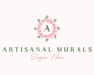 Wedding Flower Garland logo design