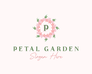 Wedding Flower Garland logo design