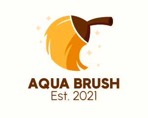 Magical Cleaning  Broom  logo design