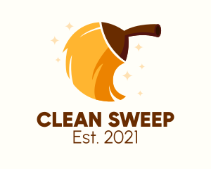 Magical Cleaning  Broom  logo