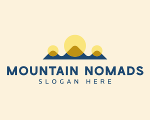 Solar Power Mountain  logo design