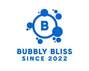 Laundry Bubbles Laundromat logo design