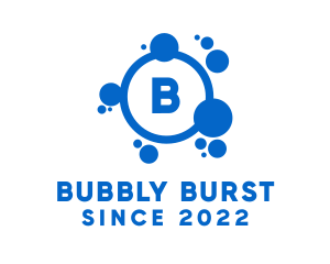 Laundry Bubbles Laundromat logo design