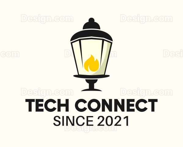 Lamp Flame Lighting Logo