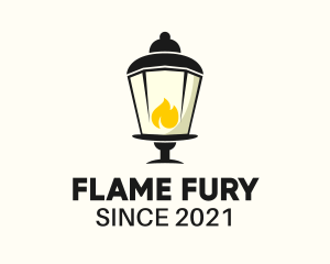 Lamp Flame Lighting  logo design