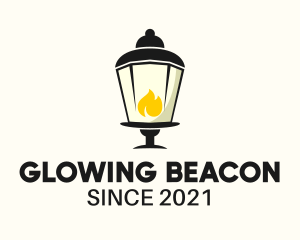 Lamp Flame Lighting  logo design