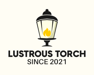 Lamp Flame Lighting  logo design