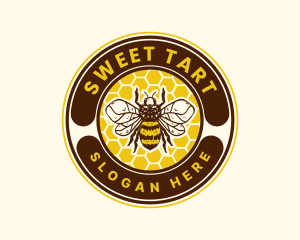 Bee Honey Hive logo design