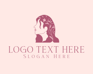 Floral Woman Hair Salon logo