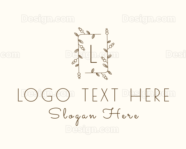 Nature Garden Wedding Logo