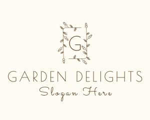 Nature Garden Wedding logo design