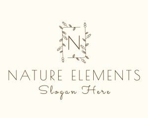 Nature Garden Wedding logo design