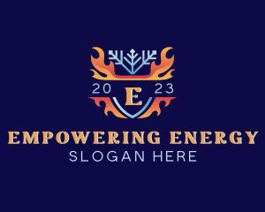 Snow Fire Energy logo design