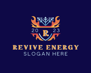 Snow Fire Energy logo design