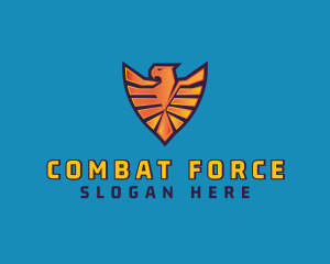 Military Eagle Shield logo design
