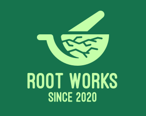 Green Roots Mortar & Pestle logo