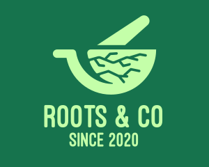 Green Roots Mortar & Pestle logo