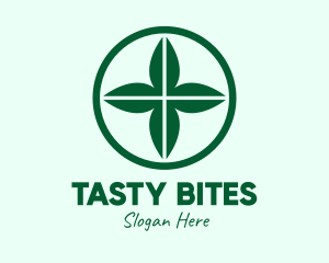 Green Leaf Cross logo