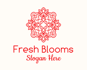 Floral Leaf Bouquet logo design