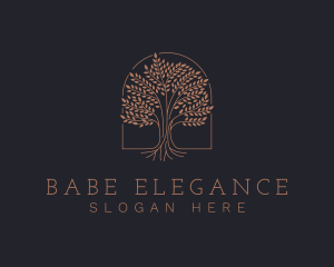 Elegant Eco Tree logo design