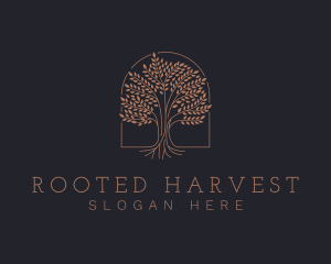 Elegant Eco Tree logo design