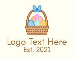 Colorful Easter Egg Basket logo