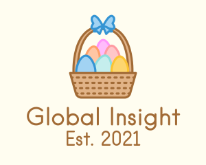 Colorful Easter Egg Basket logo