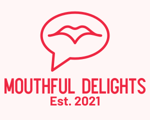 Mouth Chat Bubble logo