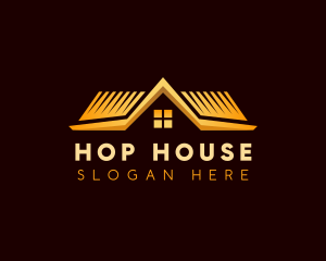 Roof House Repair logo design