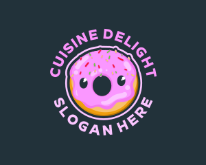 Donut Dessert Pastry logo design