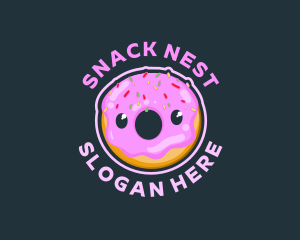 Donut Dessert Pastry logo design