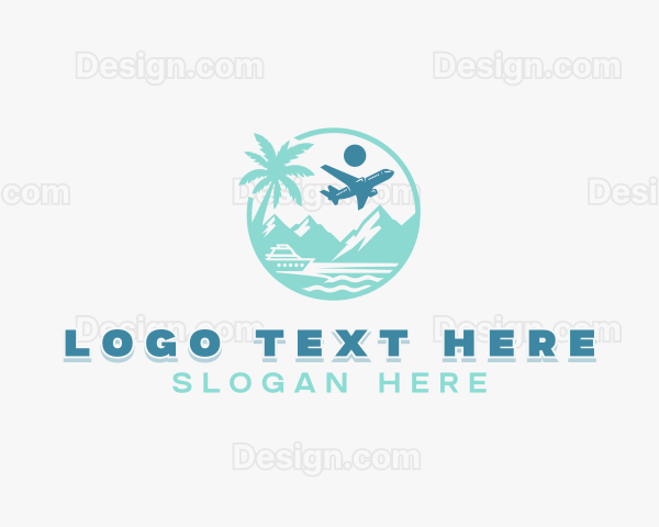 Island Travel Tourism Logo