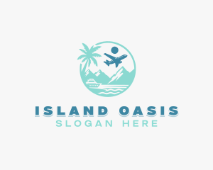 Island Travel Tourism  logo design