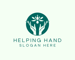 Lotus Hands Wellness logo design