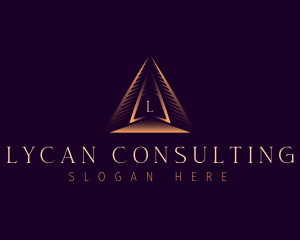 Pyramid Triangle Business logo design