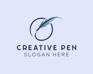 Feather Ink Writer logo design