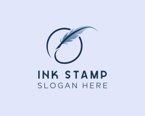 Feather Ink Writer logo design