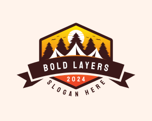 Travel Camping  Tent logo design