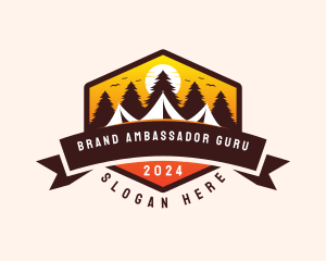 Travel Camping  Tent logo design