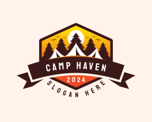 Travel Camping  Tent logo