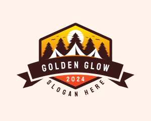 Travel Camping  Tent logo design