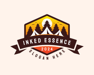 Travel Camping  Tent logo design