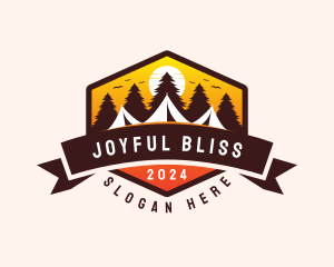 Travel Camping  Tent logo design